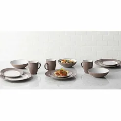 Food Network™ Dinnerware & Serveware*Food Network Applewood 16-Pc. Dinnerware Set Taupe
