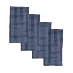 Food Network™ Table Linens*Food Network Blue Check Woven Dinner Napkin 4-Pk.