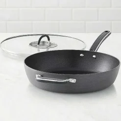 Food Network™ Cookware & Bakeware*Food Network 12-In. Hard-Anodized Nonstick Space Saving Saute Pan With Lid