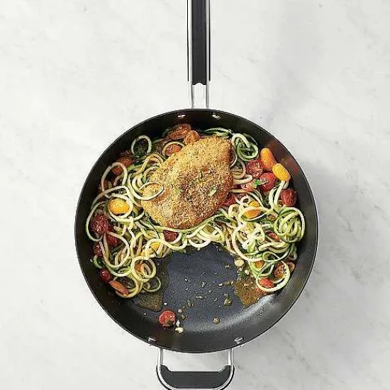 Food Network™ Cookware & Bakeware*Food Network 12-In. Hard-Anodized Nonstick Space Saving Saute Pan With Lid