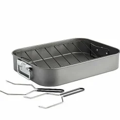 Food Network™ Cookware & Bakeware*Food Network 16-In. Roasting Pan With Rack & Lifters