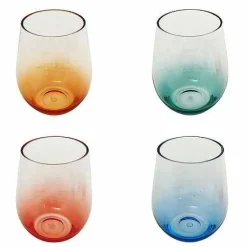Food Network™ Drinkware & Glassware*Food Network 4-Pc. Acrylic Ombre Stemless Wine Set