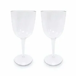 Food Network™ Drinkware & Glassware*Food Network 2-Pc. Clear Textured Acrylic Wine Glass Set