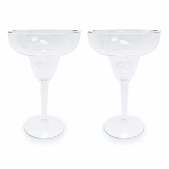 Food Network™ Drinkware & Glassware*Food Network 2-Pc. Clear Textured Acrylic Margarita Glass Set