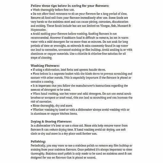 Food Network™ Flatware*Food Network 4-Pc. Flat Iron Dinner Knife Set