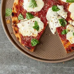 Food Network™ Cookware & Bakeware*Food Network Textured Performance Series 14.5-In. Nonstick Pizza Pan Bronze