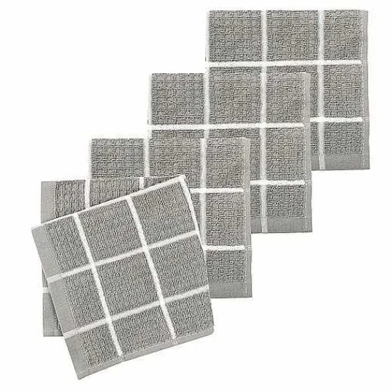 Food Network™ Kitchen Linens*Food Network® Windowpane Grid Dishcloth 4-Pk.